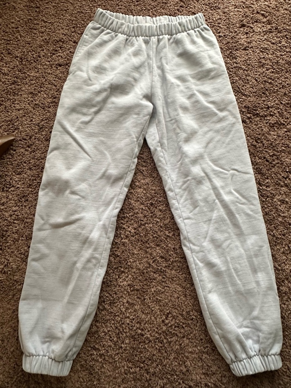 Brandy Melville Light Gray Blue adult Jogger Sweatpants